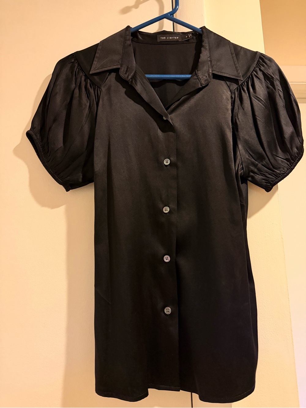 Y2K Vintage The Limited Black Puff-Sleeve top